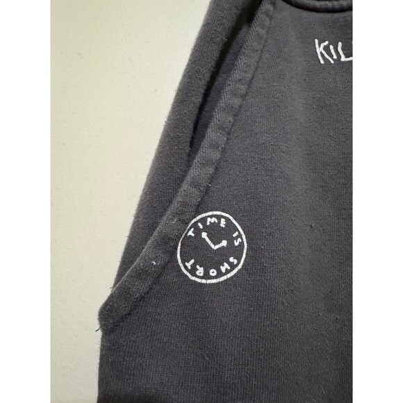 NINTH HALL SCRIBBLES DARK GREY JOGGER SWEATPANTS LARGE - Picture 4 of 6